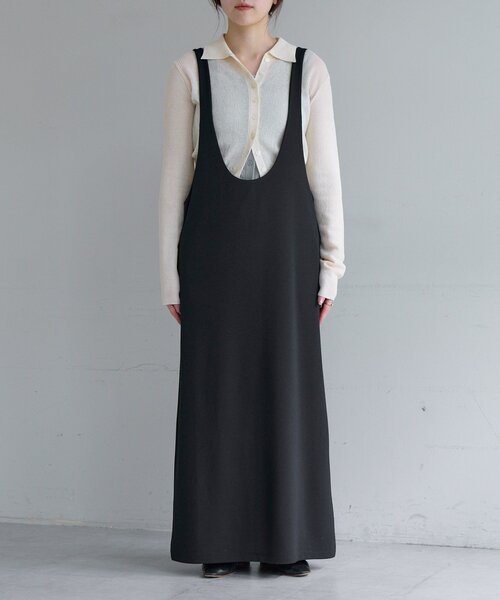 ワンピース 「再入荷」カットジョーゼットジャンスカの画像