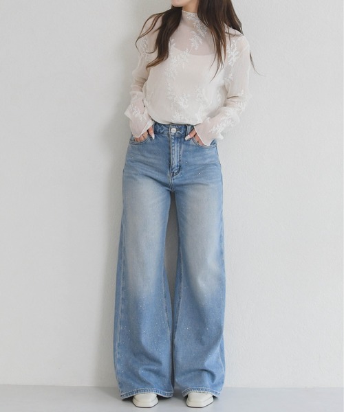 MISCH MASCH（ミッシュマッシュ） ワイドパンツ ジーンズ デニム 