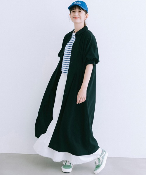 「haco!」 半袖ワンピース X-LARGE ブラック レディース_画像3