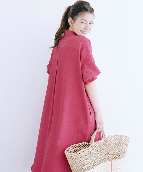 「haco!」 半袖ワンピース X-LARGE ブラック レディース_画像5