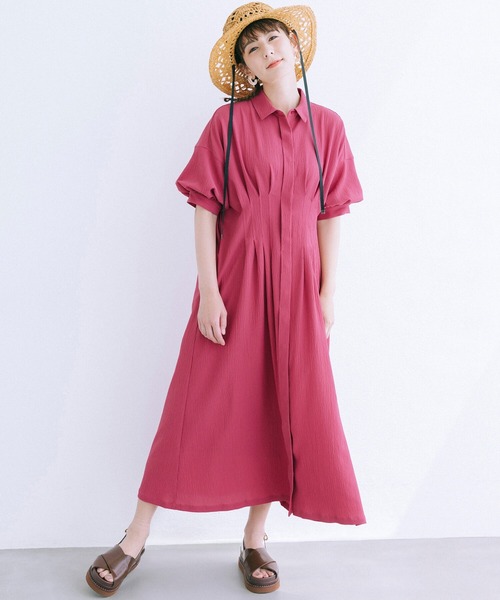 「haco!」 半袖ワンピース X-LARGE ブラック レディース_画像8