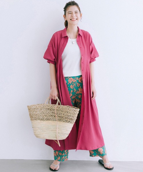 「haco!」 半袖ワンピース X-LARGE ブラック レディース_画像9
