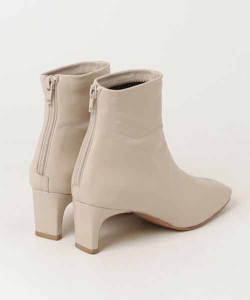 「Mode et Jacomo」 ショートブーツ 22.5cm ベージュ レディース_画像2