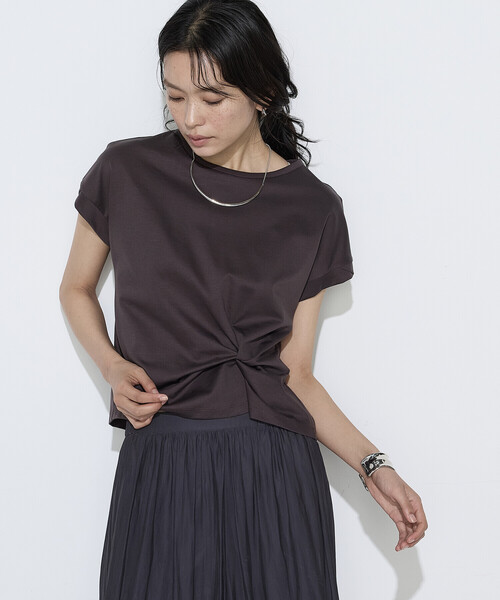 K.T KIYOKO TAKASE（K.T キヨコ タカセ） tシャツ コットン強撚ポンチ