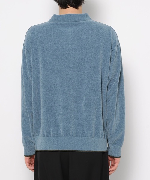 「HARE」 長袖ポロシャツ SMALL グレー メンズ_画像7