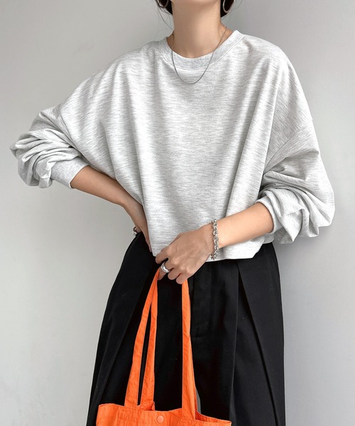 「andme」 「alma design」長袖カットソー M ブラック レディース_画像8