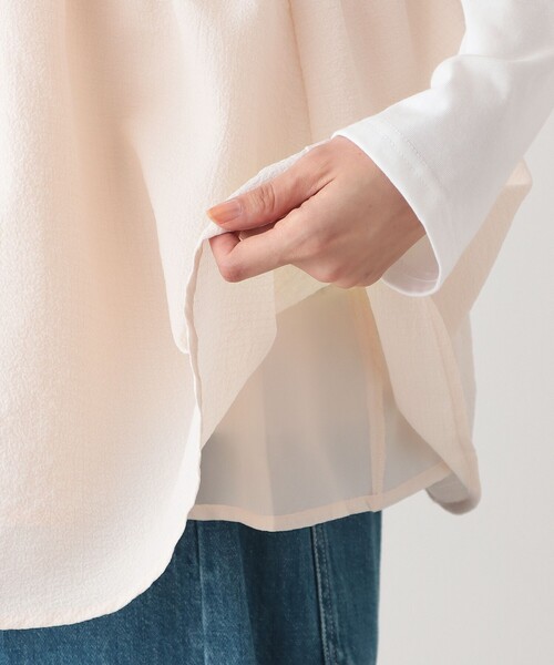 「Afternoon Tea」 長袖カットソー MEDIUM アイボリー レディース_画像3
