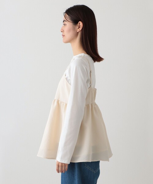 「Afternoon Tea」 長袖カットソー MEDIUM アイボリー レディース_画像5
