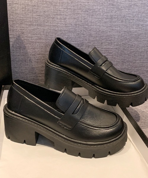 boemy ローファー トラックソール 厚底ローファー レディース