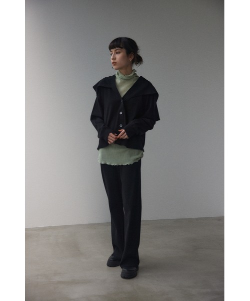 「BLACK BY MOUSSY」 ニットカーディガン FREE ネイビー レディース_画像4