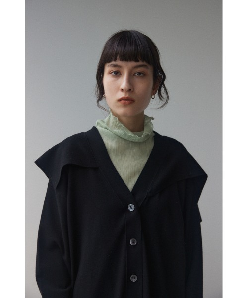 「BLACK BY MOUSSY」 ニットカーディガン FREE ネイビー レディース_画像5