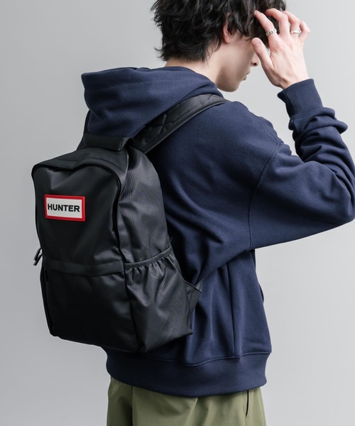 ブラック ナイロン リュック・バックパック HUNTER（ハンター） デイバック リュック ORIGINAL NYLON BACKPACK
