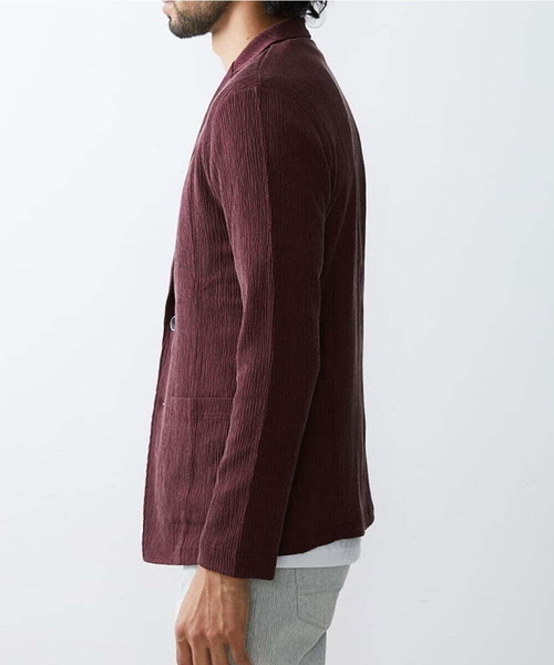 「MK MICHEL KLEIN HOMME 」 テーラードジャケット MEDIUM ブラック メンズ_画像2
