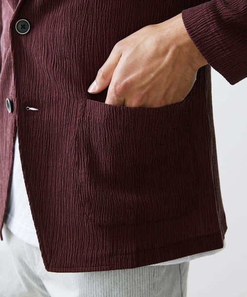 「MK MICHEL KLEIN HOMME 」 テーラードジャケット MEDIUM ブラック メンズ_画像7