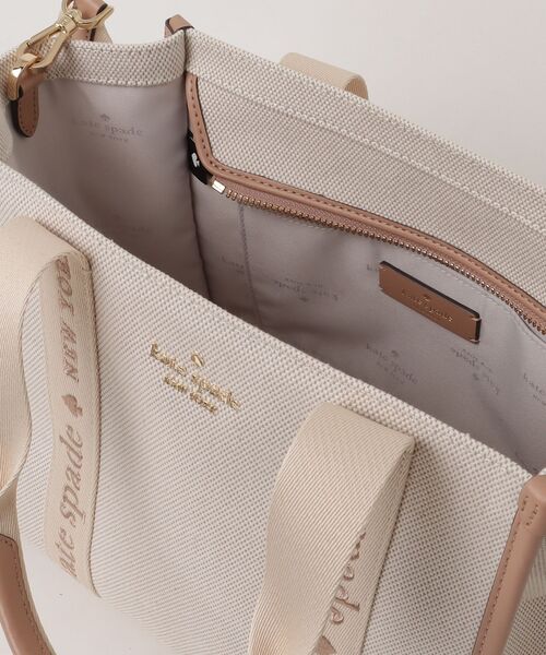 「kate spade new york」 ワンポイント2WAYバッグ - ベージュ レディース_画像4
