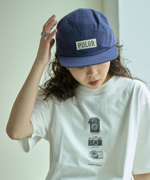 「POLeR」 キャップ - ネイビー メンズ_画像2