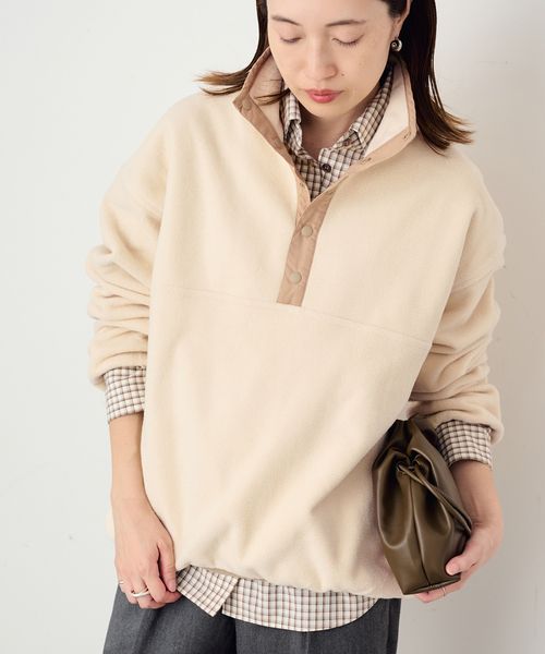 SLOBE IENA（スローブイエナ） コート アウター バイカラーフリース