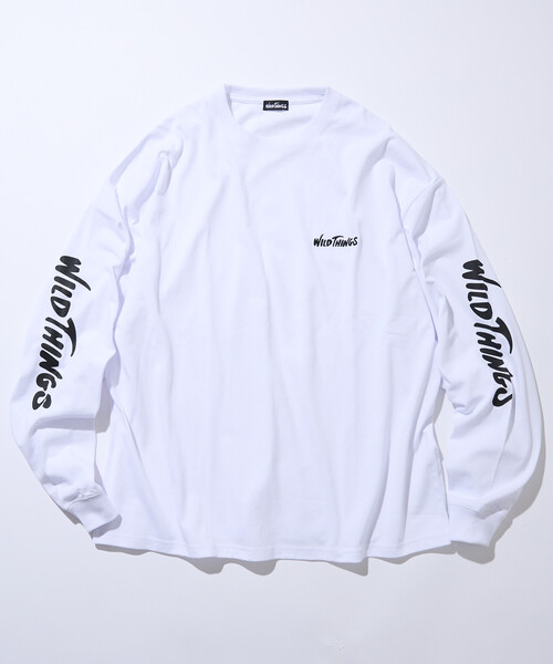 WILD THINGS（ワイルドシングス） 長袖Tシャツ MEDIUM ホワイト メンズ