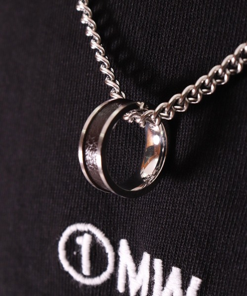 BAYBLO ネックレス (BB)「ユニセックス」リング トップ ステンレス