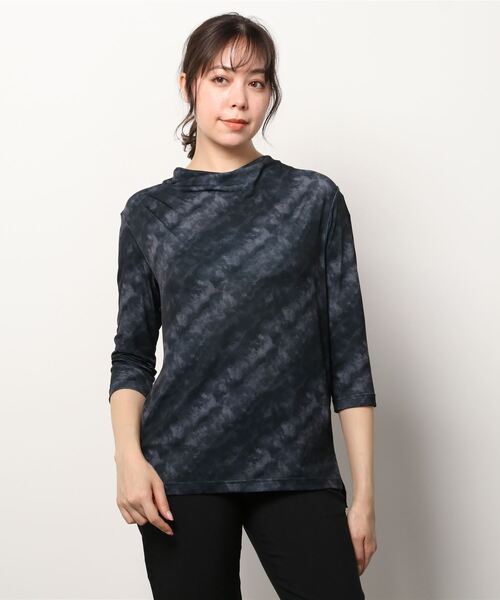 人気絶頂tシャツ Tシャツ Ladies ムラプリントドレープカットソー631 Tシャツ カットソー レディースファッション ファッション 11 6 Rds Net Pk