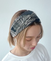Three Four Time ヘアバンド リーフモザイクターバン : ZOZOTOWN