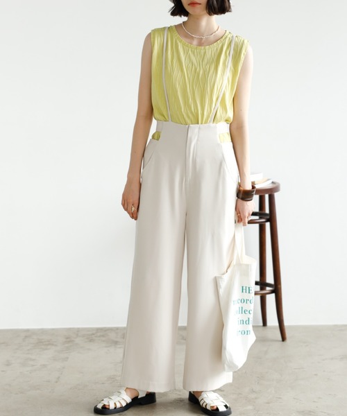 ohga サロペット Sサイズ GeeRA｜サロペットワイドパンツ | Rakuten Fashion(楽天