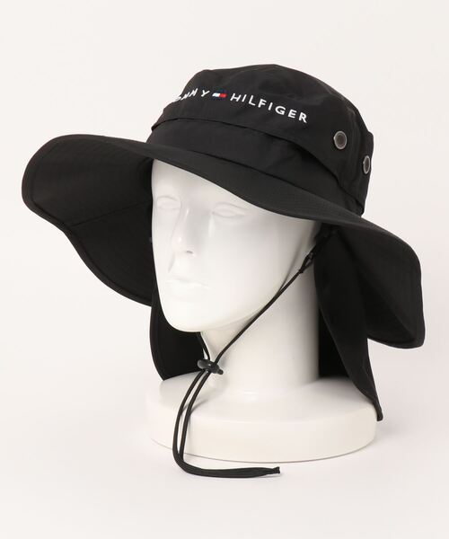   トミーロゴアドベンチャーハット　ブラック TOMMY HILFIGER トミーロゴアドベンチャーハット ブラック