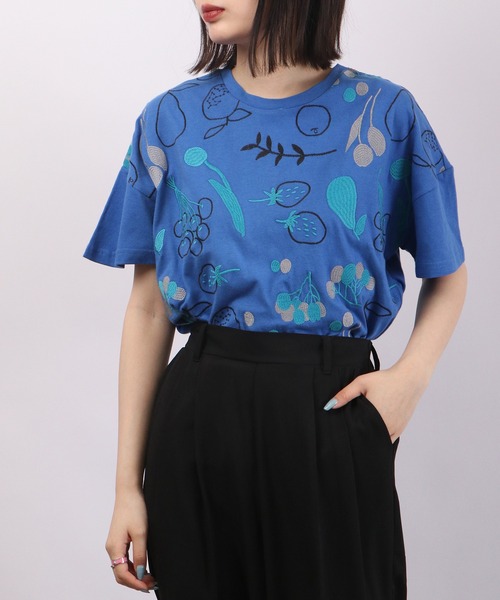 tシャツ EMAGO フルーツ刺繍T レディース Emago tシャツ EMAGO フルーツ刺繍T レディース : ZOZOTOWN