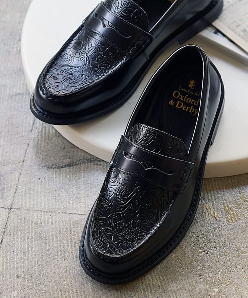 26.5新品ローファー WEB限定 レザー  ローファー / London Shoe Make Oxford and Derby 9005 メンズ London Shoe Make（ロンドンシューメイク） ローファー レザー コイン