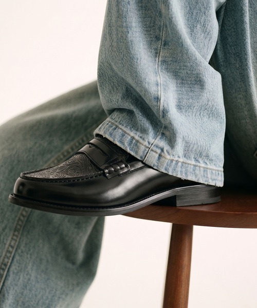 ローファー レザー コイン ローファー / 牛革 / London Shoe Make Oxford and Derby 9005 メンズ レディース