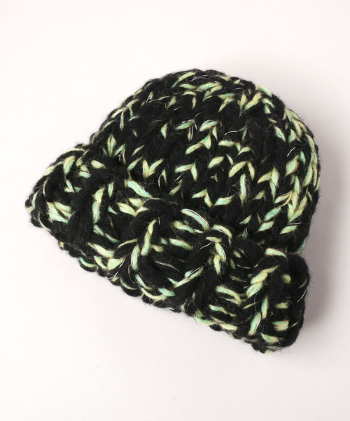 CA4LA（カシラ） ニット帽 ニットキャップ HAND KNITTED METALIC WATCH