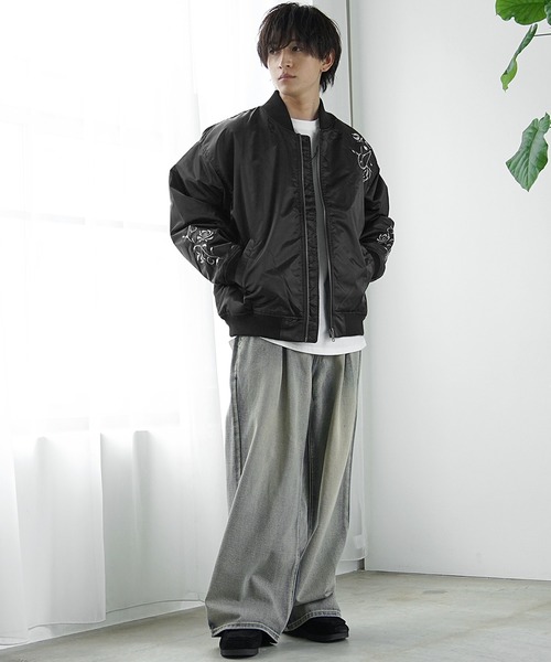 MinoriTY ma1 ma-1 「MinoriTY」ポリヘビーツイル刺繍中綿MA-1