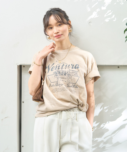 tシャツ GOOD ROCK SPEED / グッドロックスピード 別注lettered Tシャツ レディース GOOD ROCK SPEED tシャツ SPEED/グッドロックスピード NYC-b