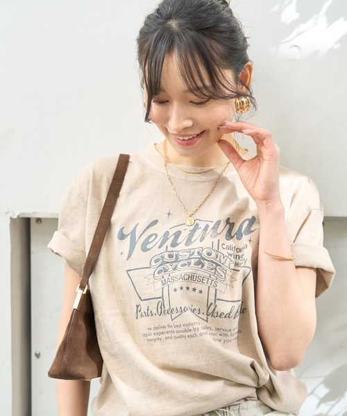 tシャツ GOOD ROCK SPEED / グッドロックスピード 別注lettered Tシャツ レディース AP STUDIO tシャツ 「GOOD ROCK SPEED / グッドロックスピード