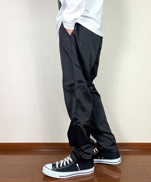 etativir ブラック ナイロンパンツ BEATJIVE（ビートジャイブ） パンツ ナイロンパンツ テーパードパンツ
