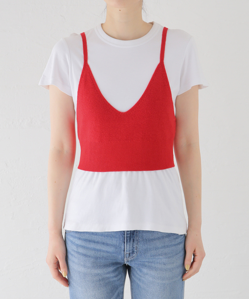 トップス 「 WANDERUNG/ワンデルング」12GG camisole bra:ニット 
