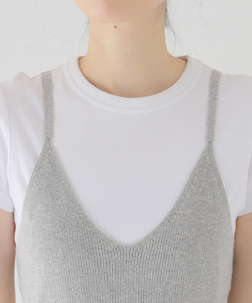 トップス 「 WANDERUNG/ワンデルング」12GG camisole bra:ニット 