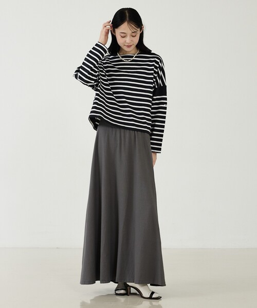 Rouge vif la cle（ルージュヴィフラクレ） ロング スカート 「GREY