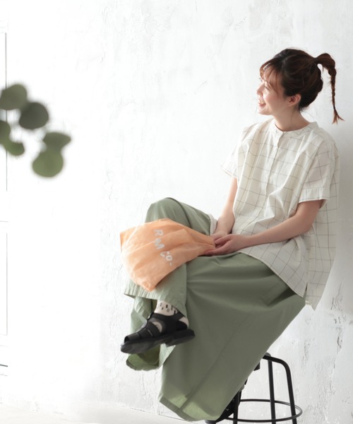 Yuu☆様ご予約品　　　　　　未使用☆soulberry 爽涼チェックのブラウス soulberry ブラウス シャツ 爽涼チェックのブラウス レディース
