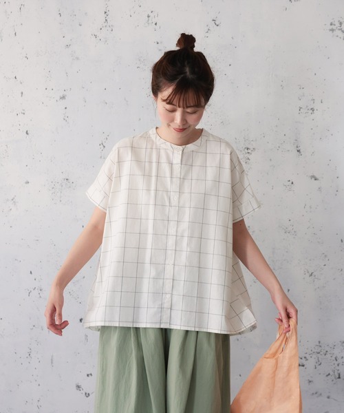 Yuu☆様ご予約品　　　　　　未使用☆soulberry 爽涼チェックのブラウス soulberry ブラウス シャツ 爽涼チェックのブラウス レディース