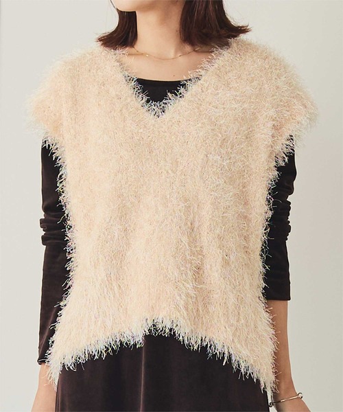 ゆいと1029⭐️TAN ニットキャミ⭐️ベスト IENA - ゆいと1029様専用⭐️TAN ニットキャミ⭐️ベストの通販 by