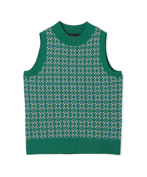 CABaN クロスタイルジャカード アメリカンスリーブプルオーバー CABaN（キャバン） ニット セーター クロスタイルジャカード