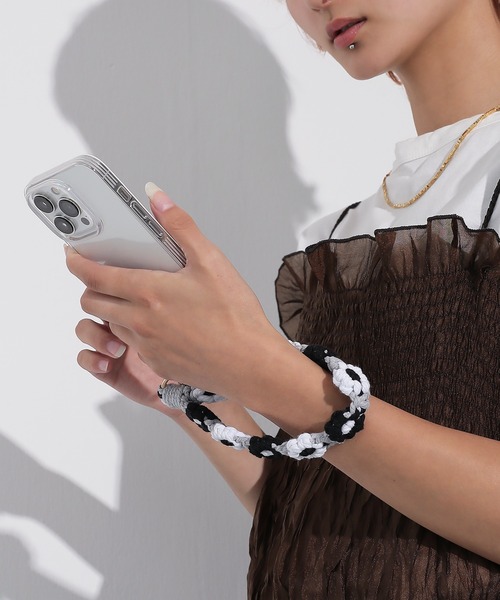 ストラップ marshmallow もこもこフラワー スマホ ショートストラップ : ZOZOTOWN Yahoo!店