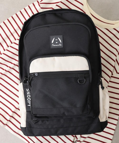 SNOOPY（スヌーピー） リュック ポリエステル バイカラー フェイス