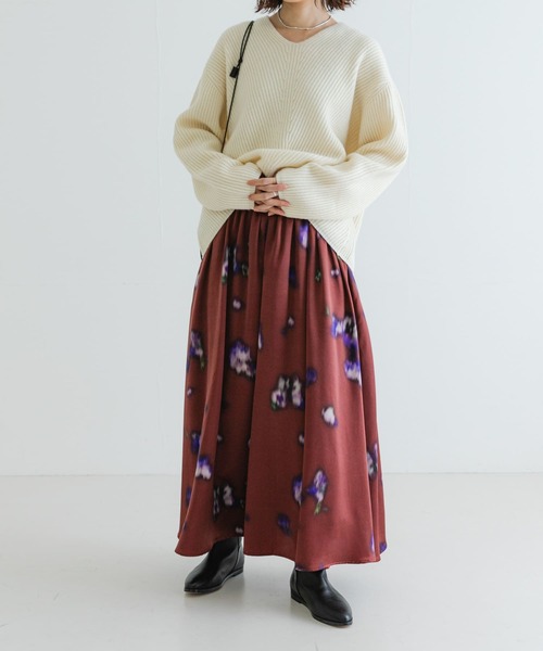 【利益還元祭】開催中！今年最後の大セール URBAN RESEARCH スカート フラワープリントギャザーロング トップス