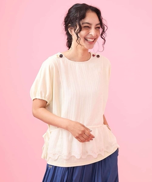 tシャツ Churreria エプロンドッキングカットソー レディース