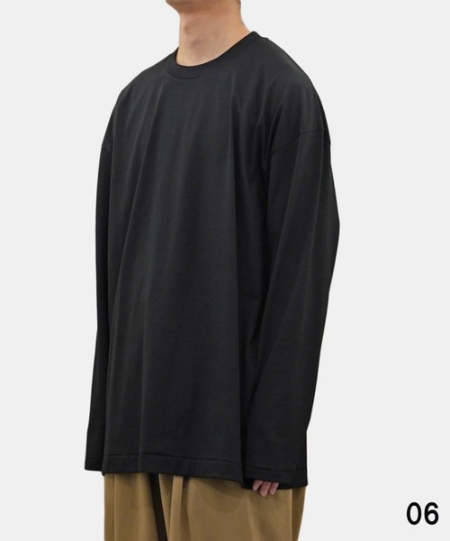 ATON tシャツ 「ATON」OVERSIZED LONG-SLEEVE T-SHIRT メンズ