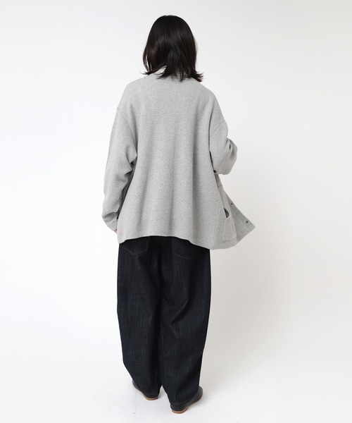 URCH RNA カーディガン M2316 ジャガード裏毛ルーズカーディガン