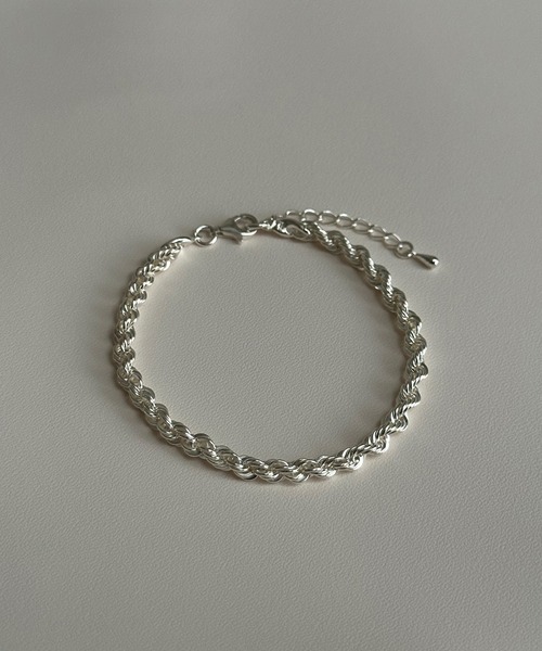 whoseA（フーシー） ブレスレット 「silver925」RopeChainBracelet