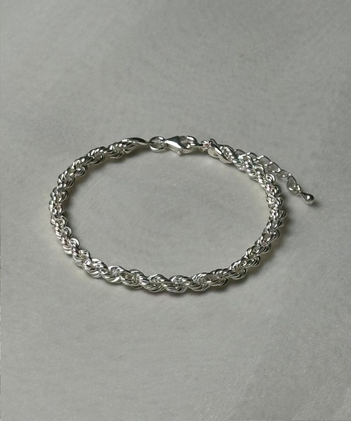 ブレスレット 「silver925」RopeChainBracelet/ ロープチェーン ブレスレット メンズ レディースの画像